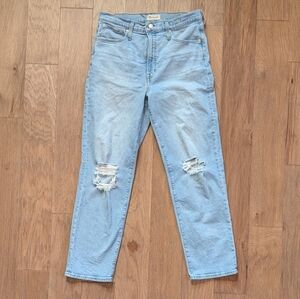 Madewell Perfect Vintage Straight Jean Distressed